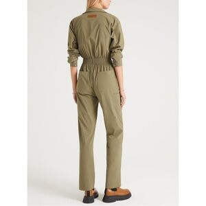 Rivet Utility Artist Jumpsuit - Khaki Green Straight Leg Utility Jumpsuit sz S